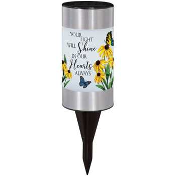 In Our Hearts Memorial Solar Garden Stakes