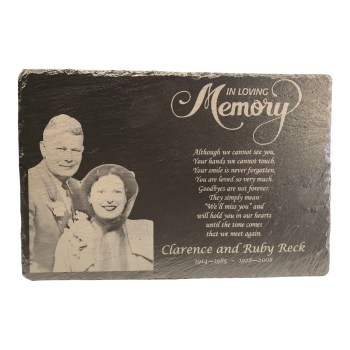 Engraved Memorial Plaque