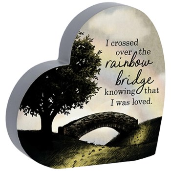 Pet Rainbow Bridge Heart Sitter